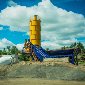 Vollautomatisch china günstig 25m3/h kleine tragbare Betonmischanlage bereit zum Mischen mobile Beton-Batterieanlage - Product Image 5