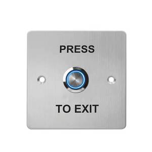 Pulsante impermeabile dell'uscita di spinta dell'acciaio inossidabile con LED per il sistema di controllo di accesso della porta RFID - Product Image 1