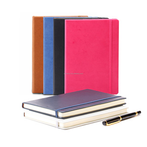 Venta al por mayor personalizado A6 A5 diario con correa elástica diario cuaderno impreso marca Logo Bloc cuaderno de notas de cuero PU - Product Image 3