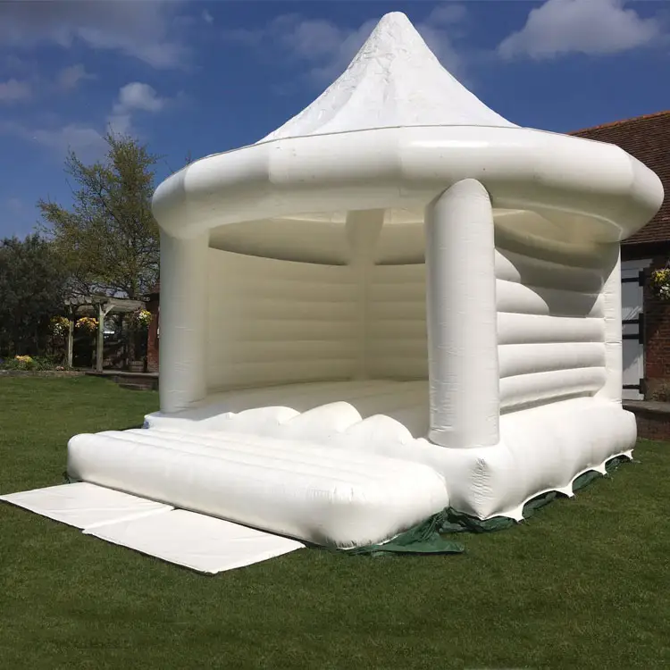 Wholesale cheap price white inflatable wedding bouncer for sale