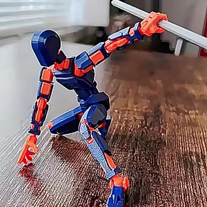 3D酷机器人动画动作人物感官聚氯乙烯坐立不安儿童玩具多关节可移动男孩礼物