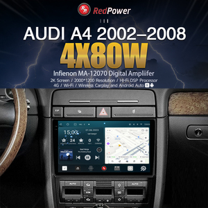 แอนดรอยด์ดีวีดี Redpower 75050 Hi-Fi สำหรับ Audi A4 3-nokonehme (11.2004-01.2008) วิทยุบลูทูธวิดีโอเสียงหน้าจอ2 DIN CarPlay DSP - Product Image 2