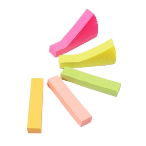 Foska办公用品5色自粘便笺套装纸质材料长方形学生宣传便笺 - Product Image 1