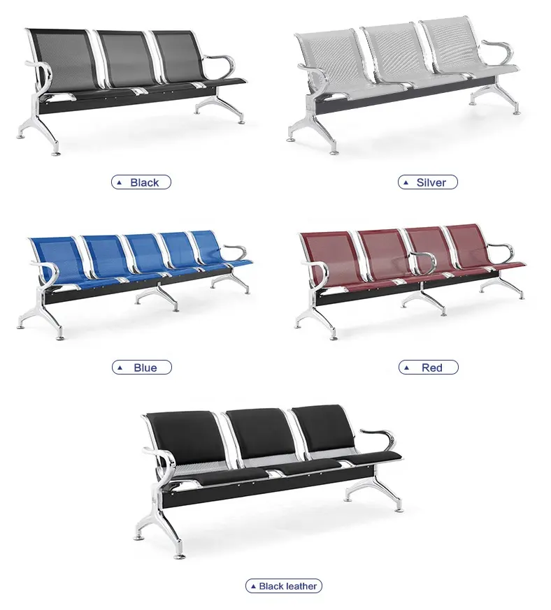 Asiento individual para sala de espera de pacientes, solución de asientos para hospital público, venta al por mayor