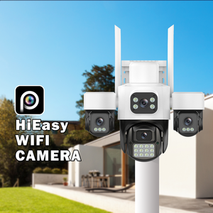 New Outdoor AI 360-Degree Multi-Angle WiFi 4G Surveillance Camera with 4Lenses Continuous Recording Zoom CMOS Sensor <strong>IP</strong> <strong>Network</strong> - Product Image 5