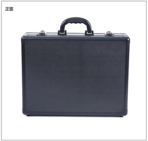 便携式铝合金金属工具盒家用工具收纳盒硬质铝盒隔断携带盒文件盒 - Product Image 1