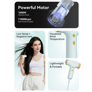 Mini Nhỏ Gọn Máy Sấy Tóc Tốc Độ Cao Công Nghệ Ion DC Động Cơ 800W Điện Nhiệt Bảo Vệ Hoạt Động Im Lặng Có Thể Gập Lại Thiết Kế Cho - Product Image 5