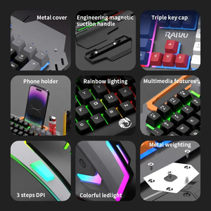 New Design Multimedia Gaming <strong>Keyboard</strong> <strong>and</strong> <strong>Mouse</strong> Combo Optical LED Backlit Metal <strong>Keyboard</strong> <strong>Mouse</strong> Set for <strong>Desktop</strong> <strong>Computer</strong> - Product Image 3