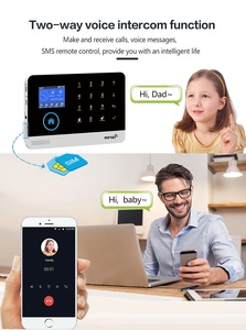 WiFi GSM Sistema de alarma Controlador de alarma 2,4 "TFT LCD Pantalla táctil Sistema de seguridad para el hogar inalámbrico - Product Image 5