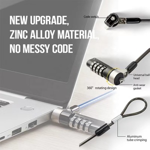 Mini an toàn Dell vĩ độ 5280 và 3379 Cáp khóa với Nobel Wedge khe cắm - Product Image 2