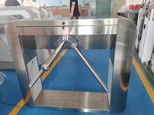 Zento lettore di impronte digitali sistema di controllo di accesso uscita di ingresso Tcp IP QR codice semi-automatico di sicurezza biometrico treppiede tornello