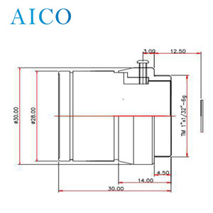 1/2&quot; <strong>Image</strong> Format Large Aperture NO F1.2 FNO1.2 2mp 12mm Cs-mount Starlight Megapixel MP Cctv Camera Objektiv Lens - Product Image 2