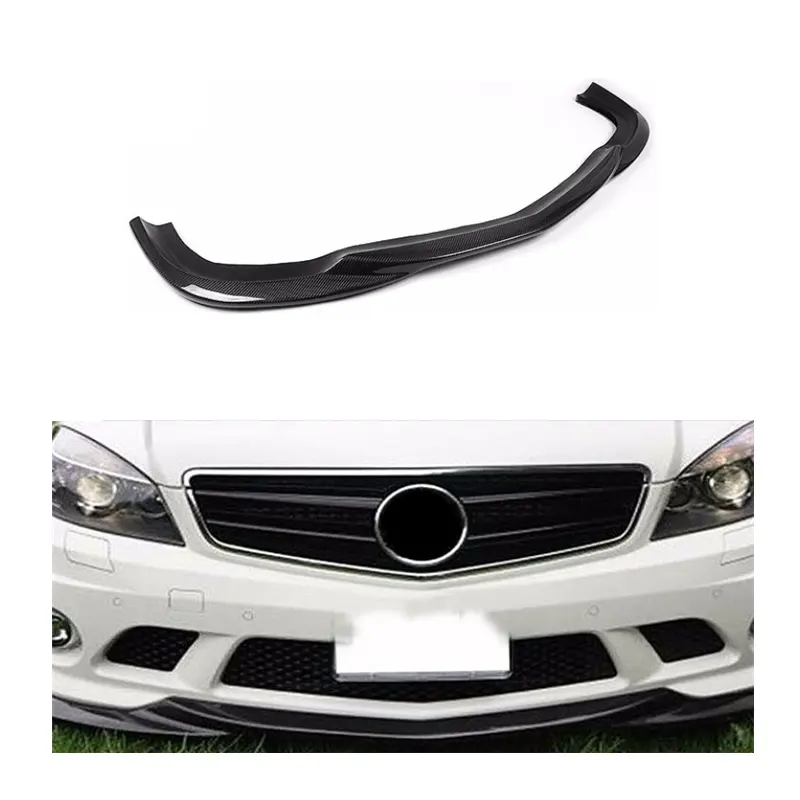 W204 Accessoires Carbon Fiber Lip Voor Mercedes Benz W204 C Klasse Upgrade C63 Amg W204 Voorbumper Lip