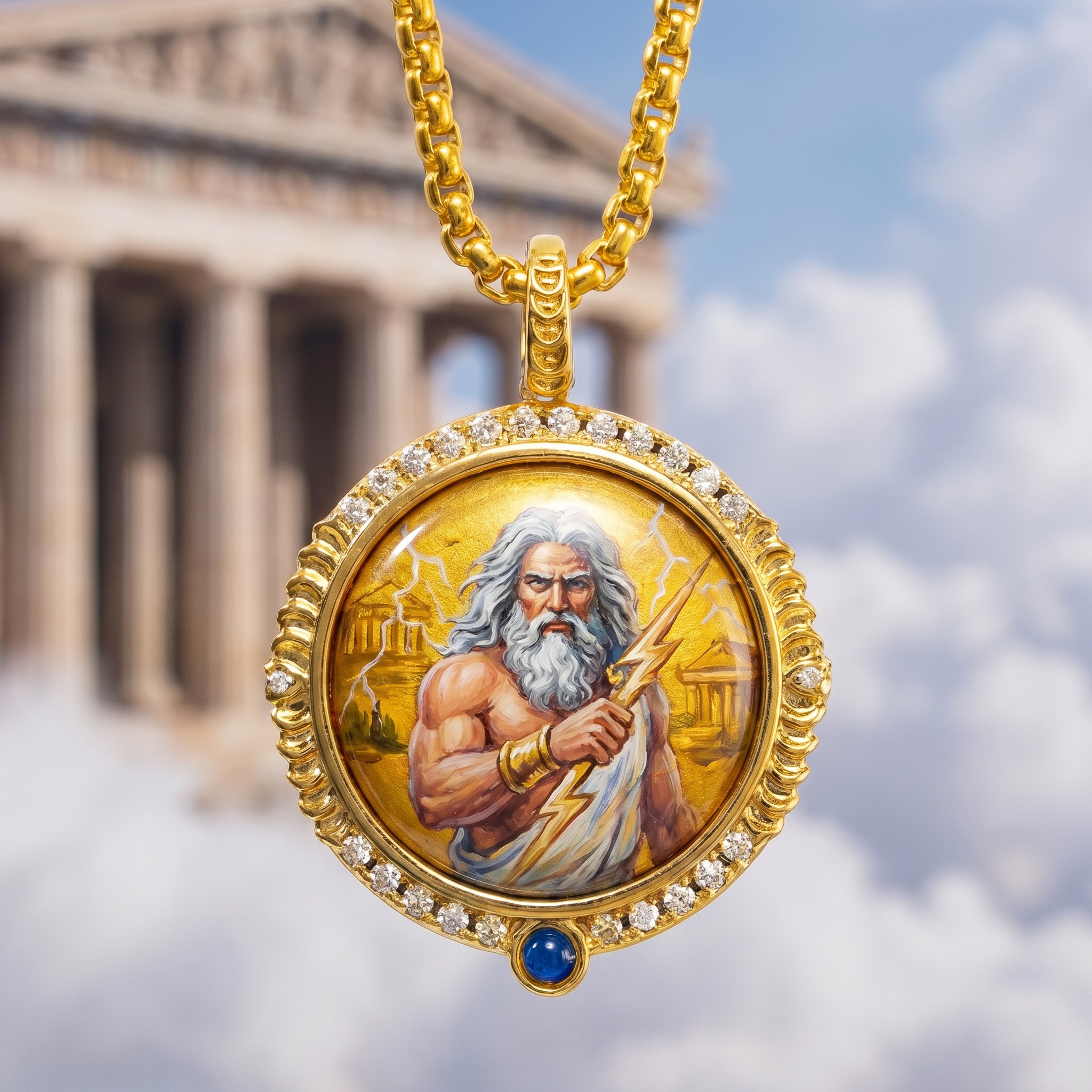 Pendentif Zeus Lightning Bolt