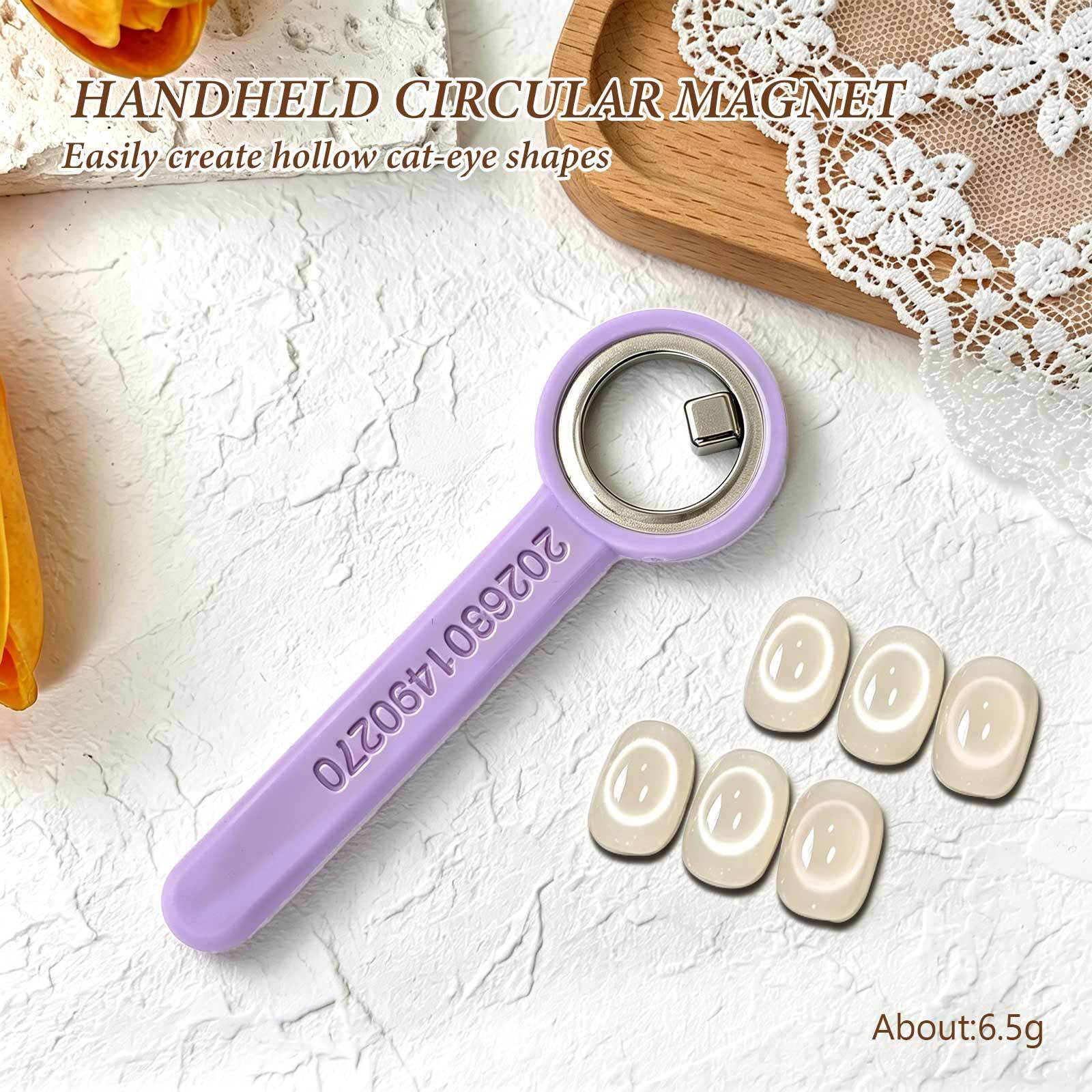 Imán de uñas morado