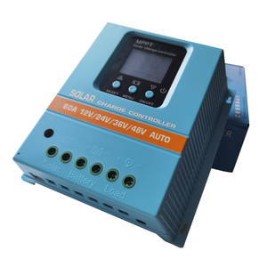 Snaterm 60A 80A 100A контроллер солнечного заряда 12V 24V 36V 48V ЖК-дисплей Солнечная Панель батарея Интеллектуальный солнечный регулятор - Product Image 3