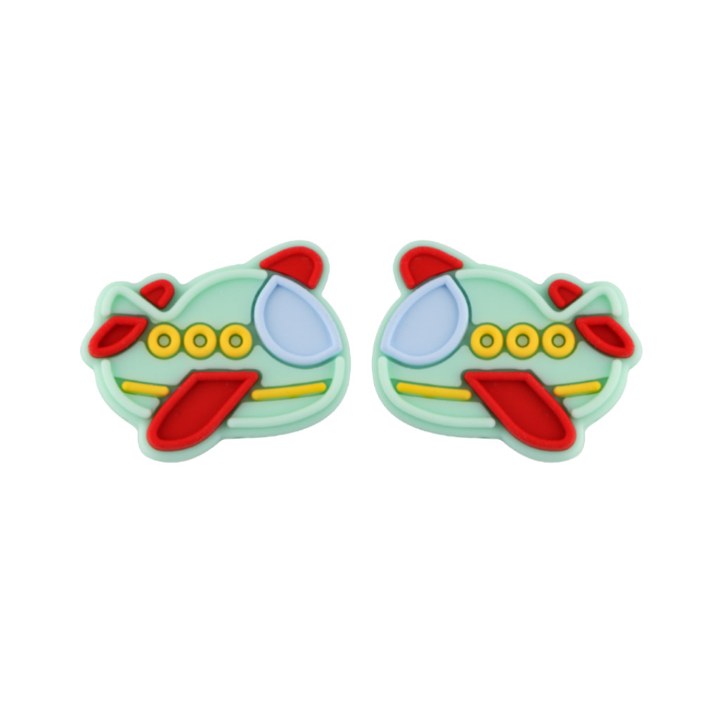 Aeroplane Focal bead Mint Green SA142