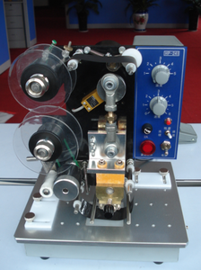 Stampante per data di codifica elettrica semiautomatica facile da usare HP-241b macchina da stampa a nastro a colori - Product Image 5