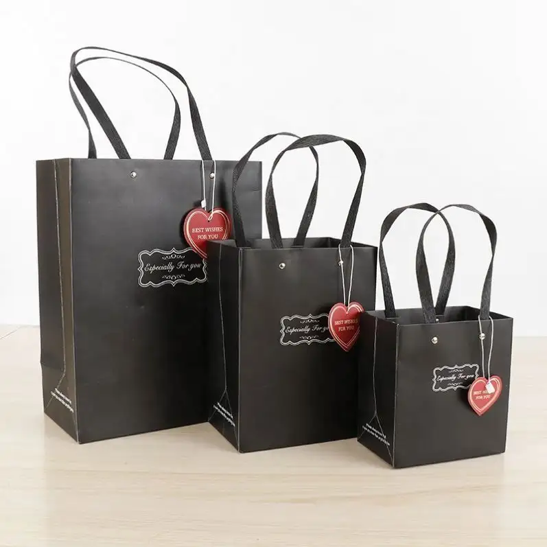 Promotional Pattern Printing Craft Paper Bag, Paper Bag With Custom Print