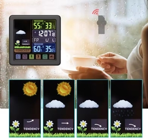 Digital LCD Table Clock <strong>Forecast</strong> Hygrometer Weather Station Alarm Clock Weather Station Digital Clock <strong>Forecast</strong> Weather <strong>Forecast</strong> - Product Image 2