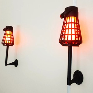 防水<span class=keywords><strong>LED</strong></span>炎ちらつき3 in 1ポータブルランタンウォールランプスパイクガーデンランプキャンプ用芝生屋外装飾景観