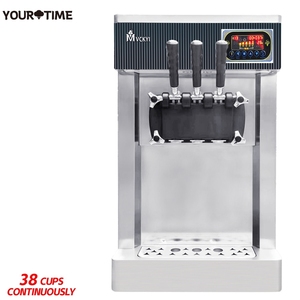 Yourtimeデスクトップコンボアイスクリームメーカー/Maquina De Helado Suave自動商用3ノズルアイスクリームマシン - Product Image 1