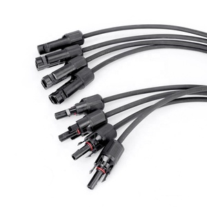 WSPVY4 CE IP67 impermeable 1000V conexión paralela 4 a 1 Y tipo Y4 rama DC PV conector de cable solar para sistema solar - Product Image 6