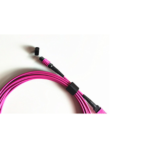 MM OM3 12 Cores Low Loss MPO/<strong>MTP</strong> Female Connector Fiber Optic Patch Cord Jumper LC/SC/FC <strong>Trunk</strong> Cable Aramid Communication Cables - Product Image 2