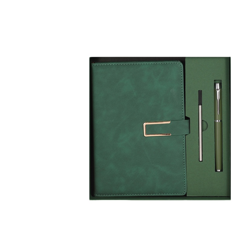 A5 U-Buckle Gift Box Set - 5-piece Set--Dark green