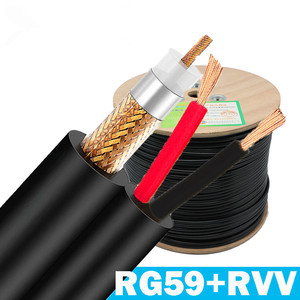 RG59 2C <strong>CABLE</strong> RG58 3C 2V 5C2V RJ59 COAXIAL <strong>CABLE</strong> WITH POWER SIAMESE CCTV <strong>CABLE</strong> ROHS CE ETL EURO