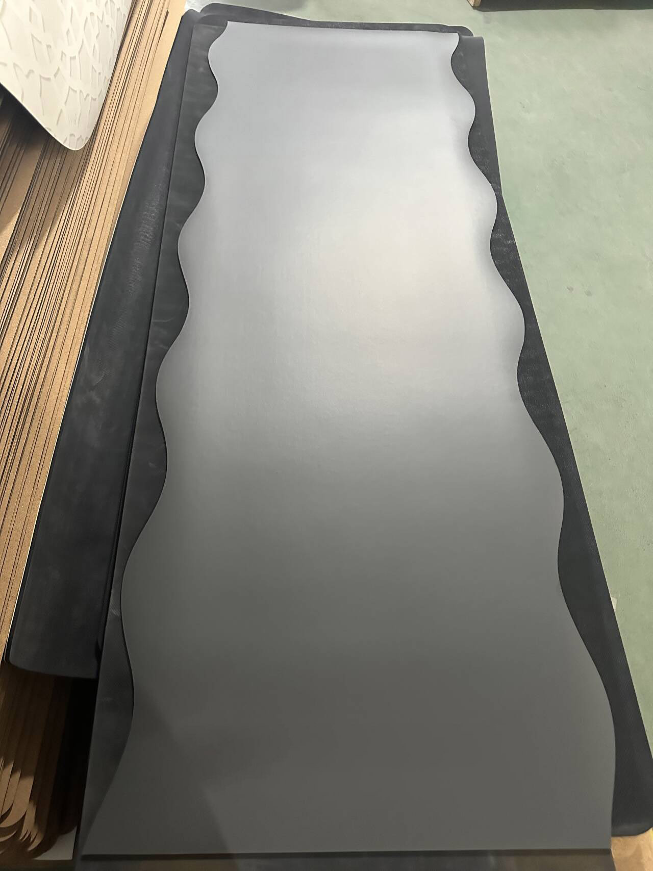 PU TPE ondulado negro