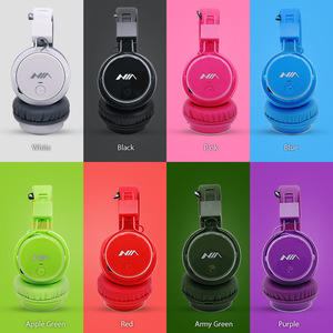 2022 Hot Selling Wireless Headset Plug-In-Karte MP3-Headset Radio App-Steuerung Kinder kopfhörer mit Lautstärke regler für das Studium