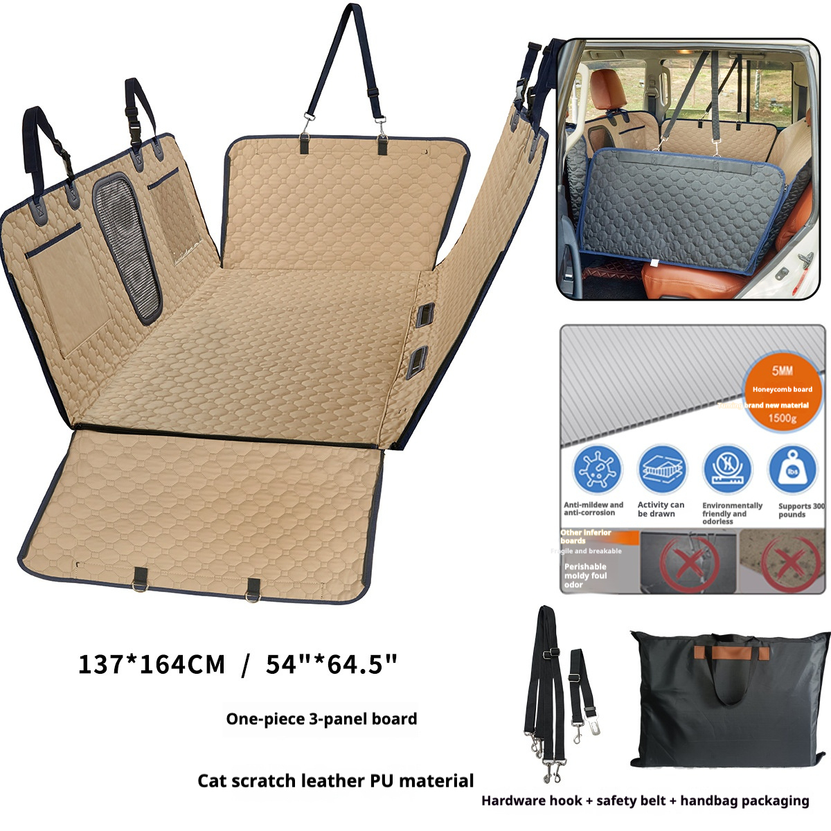 PU Leather khaki