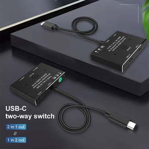 2 Way 8K <strong>USB</strong> C <strong>KVM</strong> <strong>Switch</strong> <strong>USB</strong> 3.<strong>1</strong> Type C Splitter Cable for Video 8K@30Hz 4K@120Hz PD 100w 10Gbps Data Transfer for PC Mobile - Product Image 5