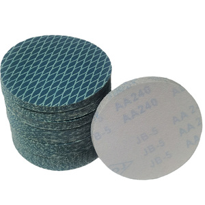 Elmas şekilli mavi zımpara diski alüminyum oksit aşındırıcı disk PSA bez sırtlı öğütücü için özelleştirilmiş OEM desteği - Product Image 1