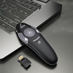 2.4GワイヤレスUSBプレゼンターパワーポイントプレゼンテーションレーザーポインターPPTリモートクリッカープラスチック教育音声インジケーター学習 - Product Image 3