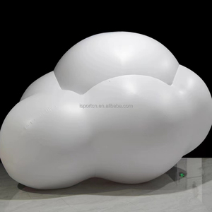 Aufblasbarer fliegender PVC White Cloud Helium Ballon Himmel Wolken ballon Riesen werbung Aufblasbares Wolken modell