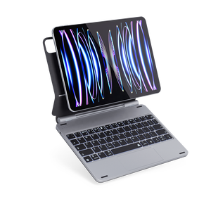 iPad Pro 11 10.9外壳RGB背光魔术键盘通用串行总线磁性支架外壳各种合金触摸板颜色
