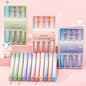 Bview Art Soft <strong>Chisel</strong> <strong>Tip</strong> Assorted Colors Durable Gradual Pastel <strong>Highlighter</strong> Marker Pens for Coloring Marking Out Drawing - Product Image 1