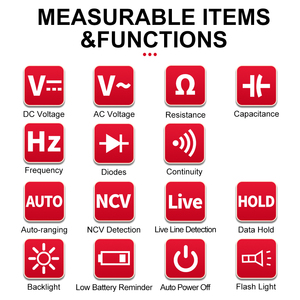 6000 אוטומטי טווח ספירת עט multimeter דיגיטלי סגנון עט מתח מסך lcd מתח מסך lcd גילוי אוטומטי בודק מתח - Product Image 4