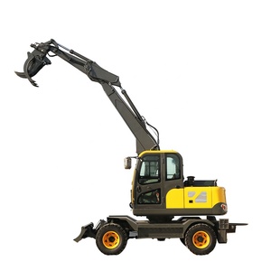 Knokkelgiek Compacte Kuipwielgraafmachine 360 Graden Rotatie Vrije Emmer Optionele Wiellader Wielgraafmachines - Product Image 1