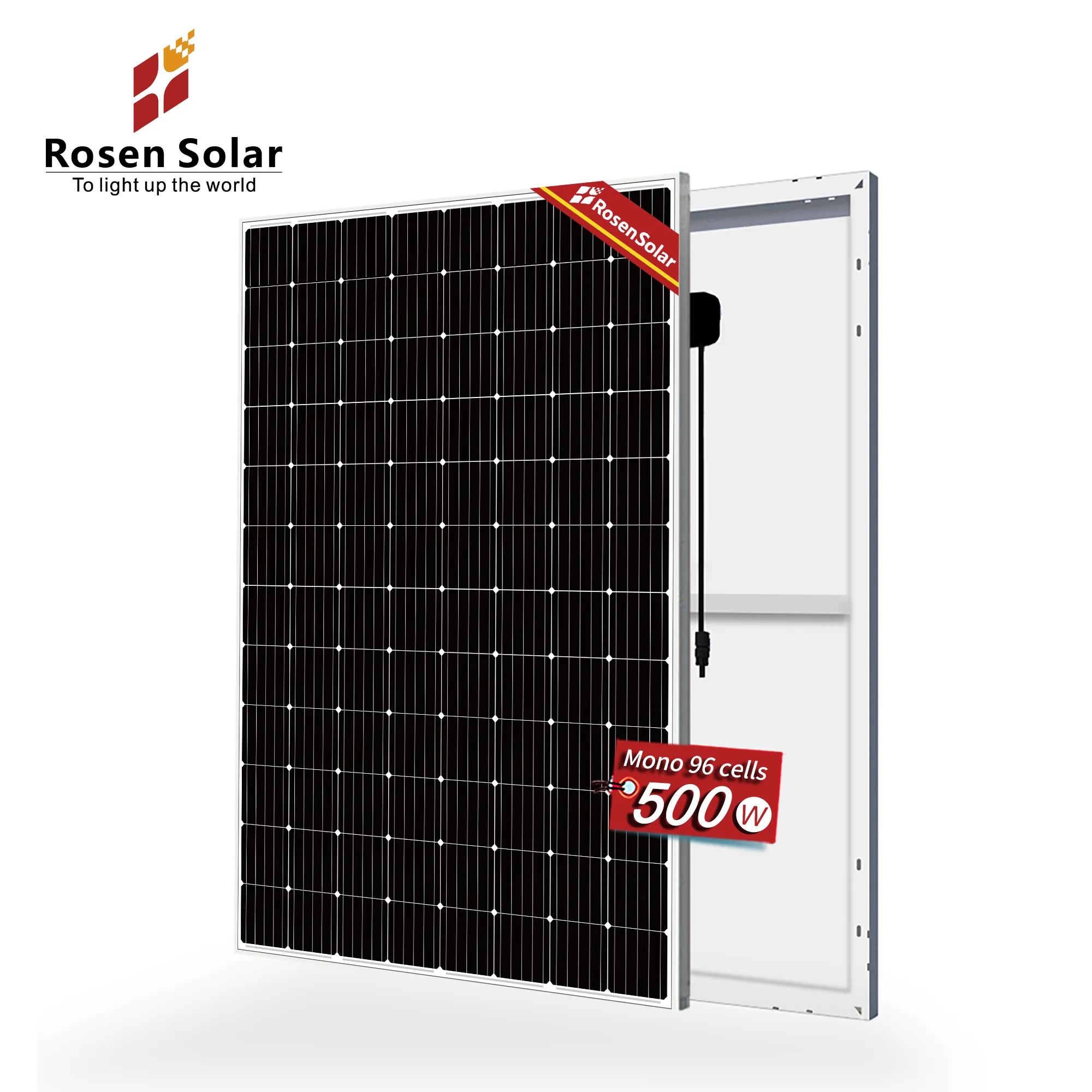مصنع مونو برايس 500W الكهروضوئية الألواح الشمسية 48V 500 واط لمشاريع الطاقة الشمسية