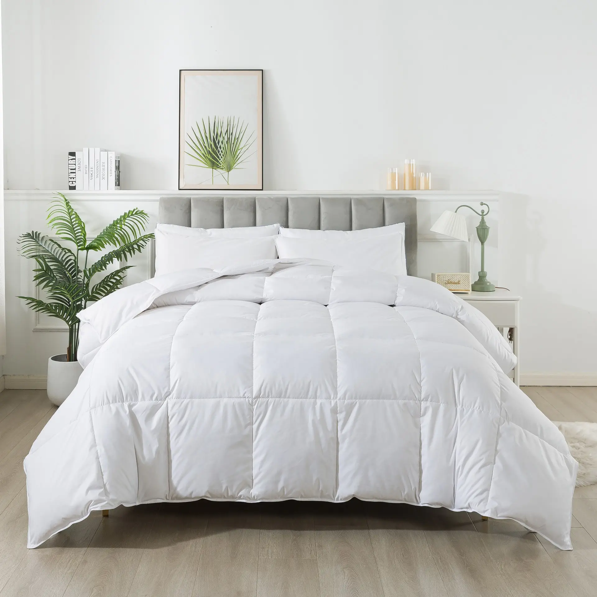 Factory Supply UK Popular Preço Barato Feather Down White Duvet