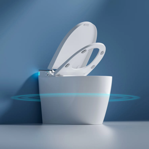 Benzer otomatik floş elektrikli tuvalet banyo seramik WC akıllı tuvalet