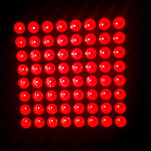 Высокое качество 1,5 дюймов 8x8 точечный матричный светодиодный модуль дисплей 1,5 ''супер красный