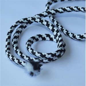 小型注文を受け入れる2MM赤と白のフラットコットンMacrame Twine Cordと多色中国ムンバイロープ - Product Image 5