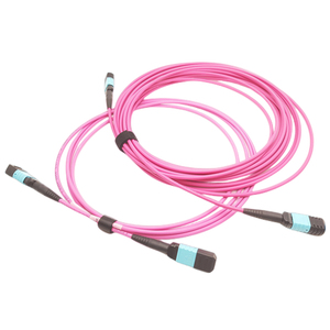 <strong>MTP</strong>/MPO OM4 Multimode Fiber Patch Cord 48-Core <strong>Trunk</strong> Cable with Fanout Breakout to 4xLC UPC for 100G QSFP28 Transceivers - Product Image 4