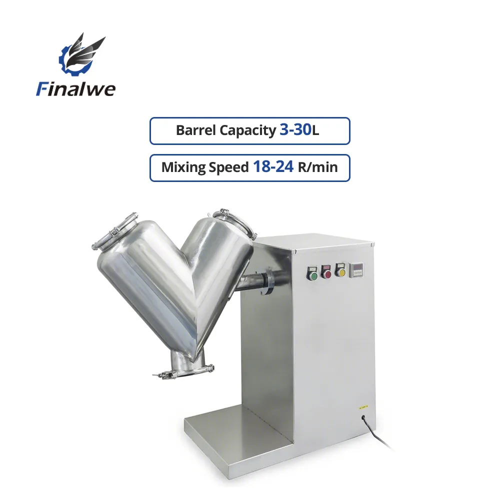 Finalwe usado em laboratório misturador de pó para moagem de joias e máquina de mistura de fita seca pequena