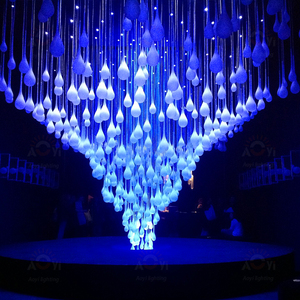 Event Stage Wasser tropfen Dynamische Programmierung Licht verlauf Benutzer definierte schillernde Kunst Installation LED 30 Wohnzimmer Kunststoff 80 E27 360 - Product Image 5