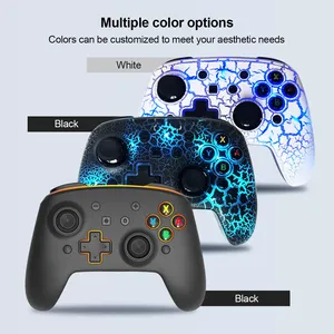 Popular Multifunction <strong>Controller</strong> Precision Sensor Black Crack Led Light Gamepad for Nintendo Switch/light/OLED/Android/IOS - Product Image 6